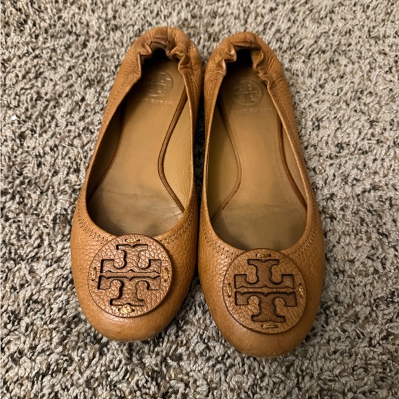 Tory Burch Brown Leather Loafers - Picture 2 of 4